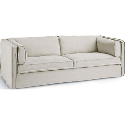 Gypsy Sofa by Regina Andrew in white, natural. Made from leather in a modern style.