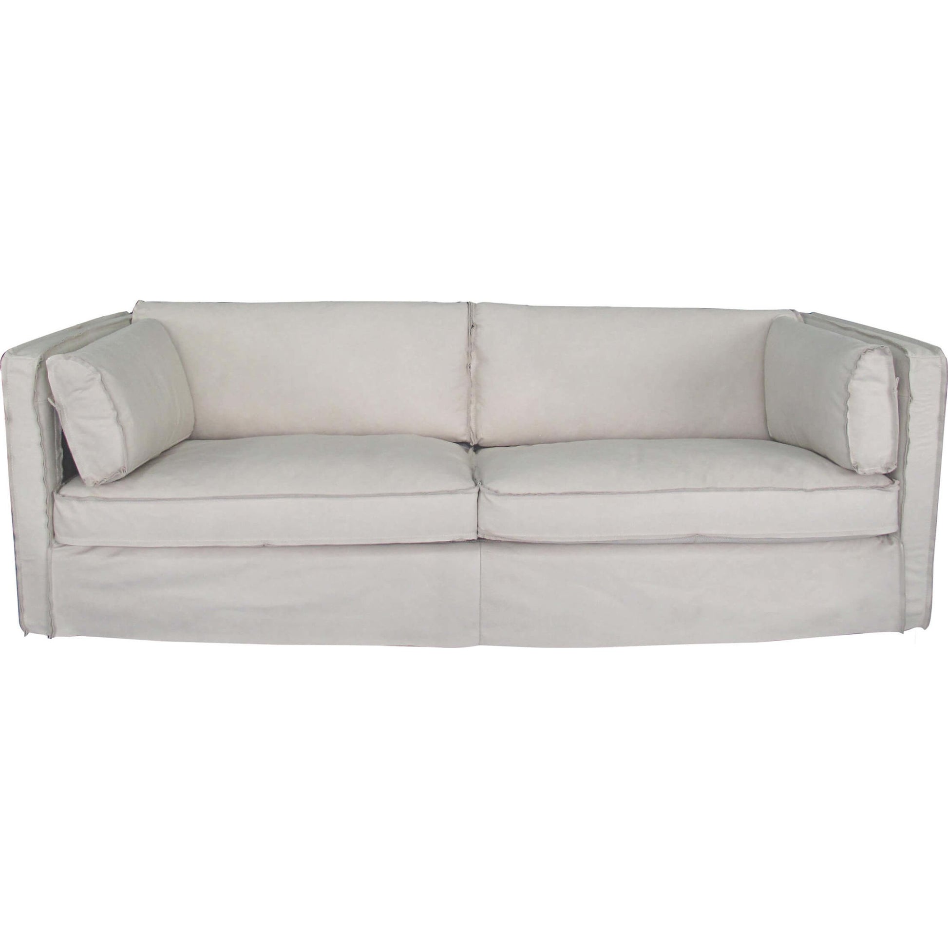 Gypsy Sofa by Regina Andrew in white, natural. Made from leather in a modern style.