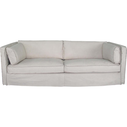 Gypsy Sofa by Regina Andrew in white, natural. Made from leather in a modern style.