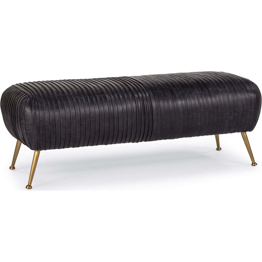 Beretta Leather Bench by Regina Andrew. Made from leather in a modern style.