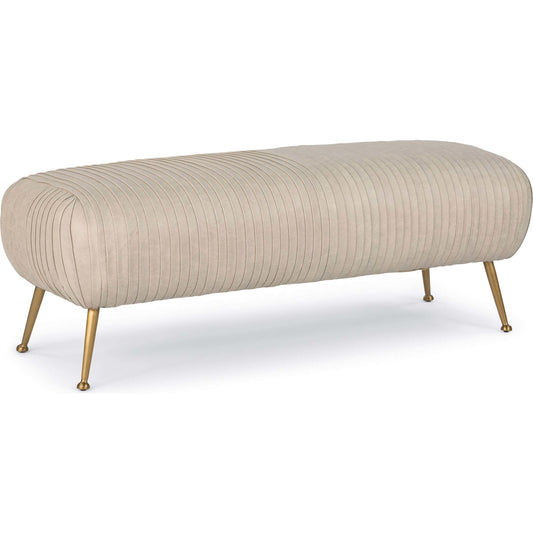 Beretta Leather Bench by Regina Andrew. Made from leather in a modern style.