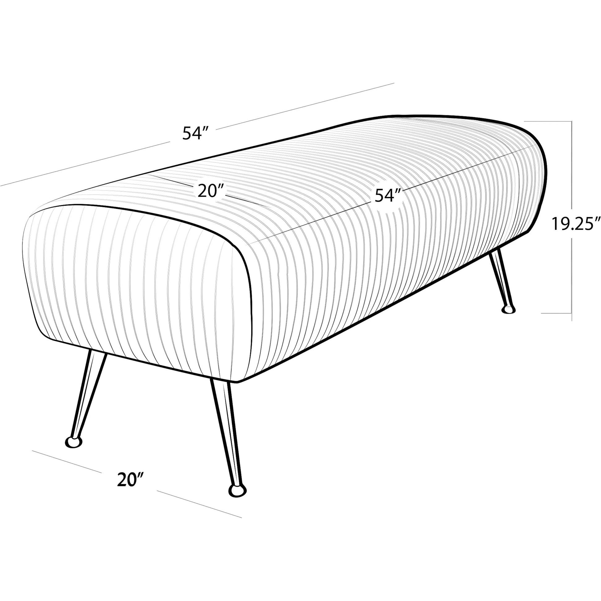 Beretta Leather Bench by Regina Andrew in white, natural and cappuccino. Made from leather in a modern style.