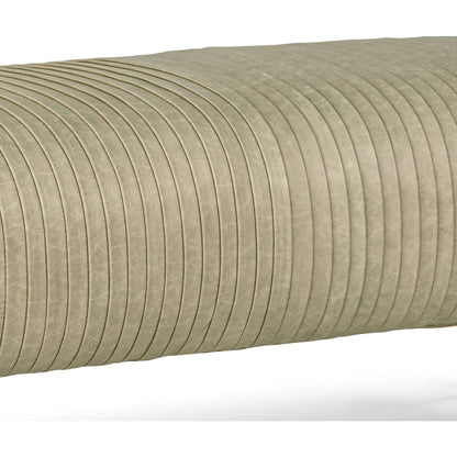 Beretta Leather Bench by Regina Andrew in white, natural and cappuccino. Made from leather in a modern style.