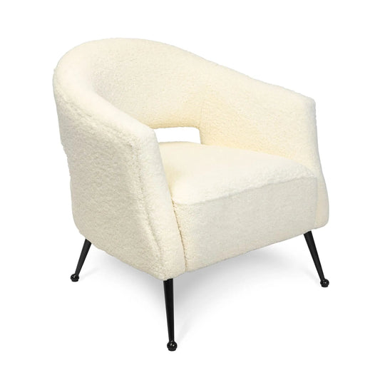 Mimi Chair by Regina Andrew in white. Made from fabric in a unique style.