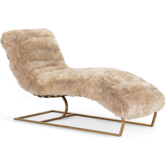 Siesta Chaise Lounge by Regina Andrew in natural. Made from fabric in a modern style.