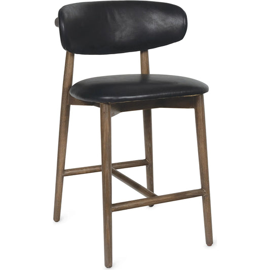 Ethan Leather Counter Stool by Regina Andrew. Made from wood in a unique style.