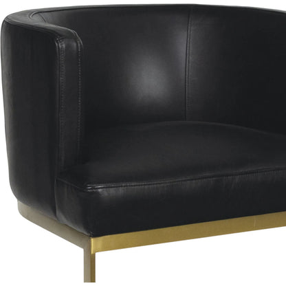 Owen Leather Dining Chair by Regina Andrew. Made from leather in a traditional style.
