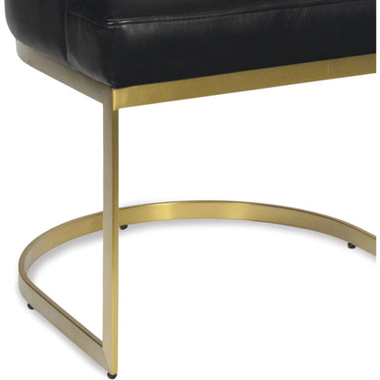 Owen Leather Dining Chair by Regina Andrew. Made from leather in a traditional style.