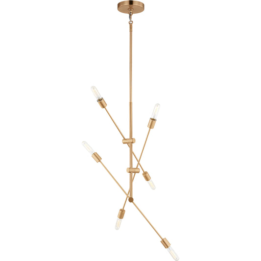 Axis Six Light Large Chandelier by Visual Comfort & Co.. Made from steel in a unique style.