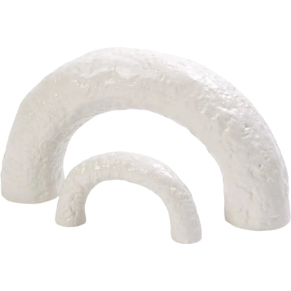 Germain Arch by Global Views in matte white. Made from ceramic in a modern style.