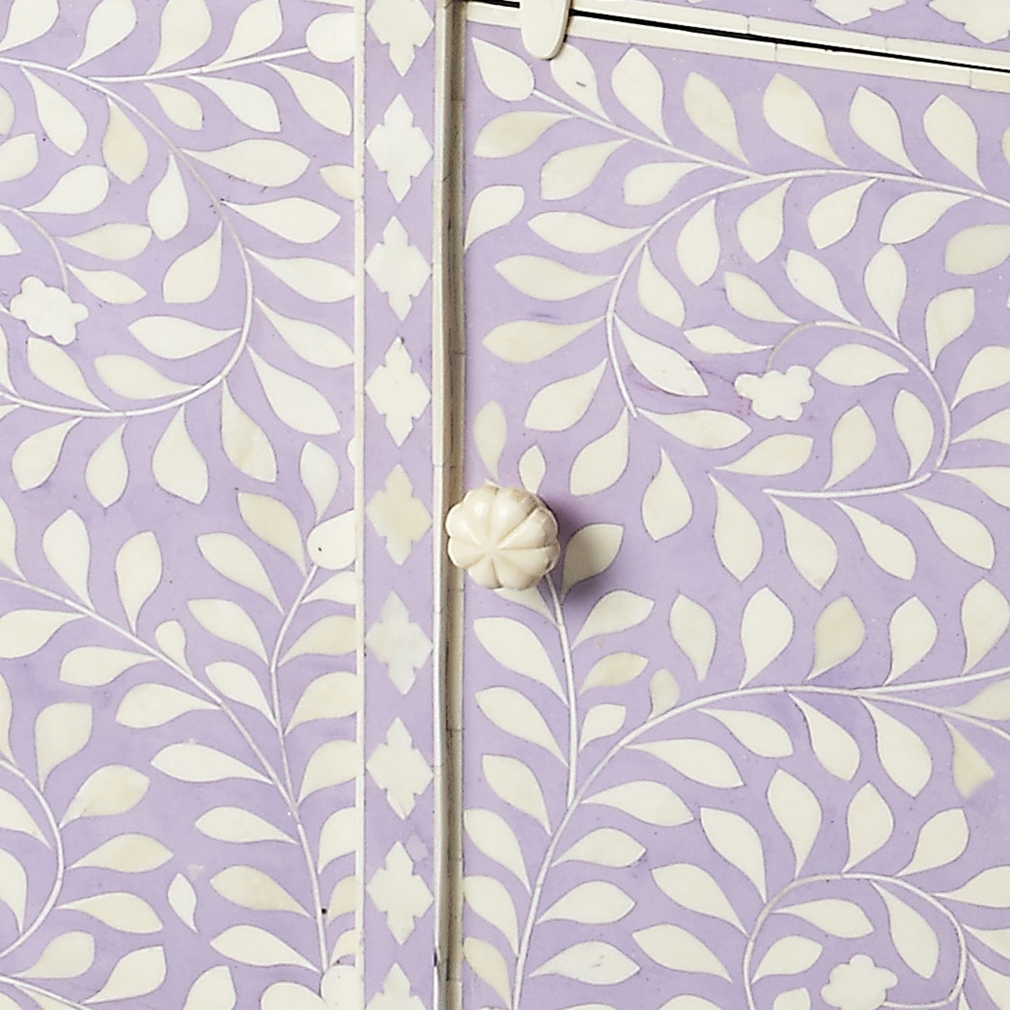 003 O-BUTLER-3203070 | Additional Silo | Vivienne Lavender Bone Inlay Console Chest by Butler Specialty Company in purple and heritage. Made from select wood solids, mdf, bone in a modern style.