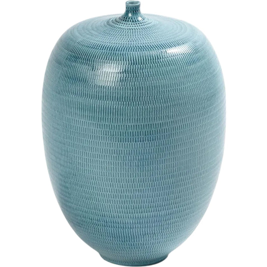 Fat Bottle by Global Views. Made from porcelain in a coastal style.