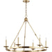 Allendale 6 Light Chandelier by Hudson Valley. Made from steel in a transitional style.