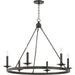 Allendale 6 Light Chandelier by Hudson Valley. Made from steel in a transitional style.