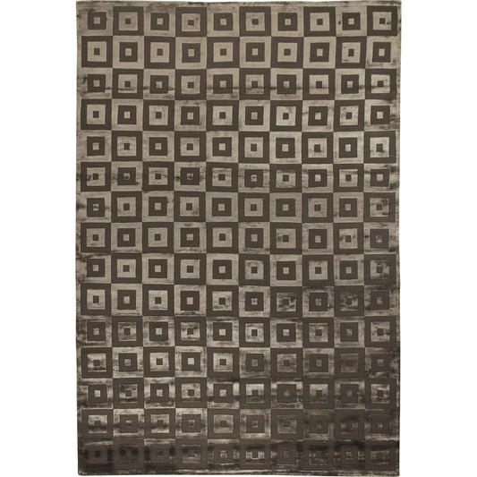 Metro Velvet 3209 Rug by Exquisite Rugs in khaki. Made from wool, viscose in a unique style.