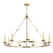 Allendale 9 Light Chandelier by Hudson Valley. Made from steel in a transitional style.