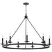 Allendale 9 Light Chandelier by Hudson Valley. Made from steel in a transitional style.