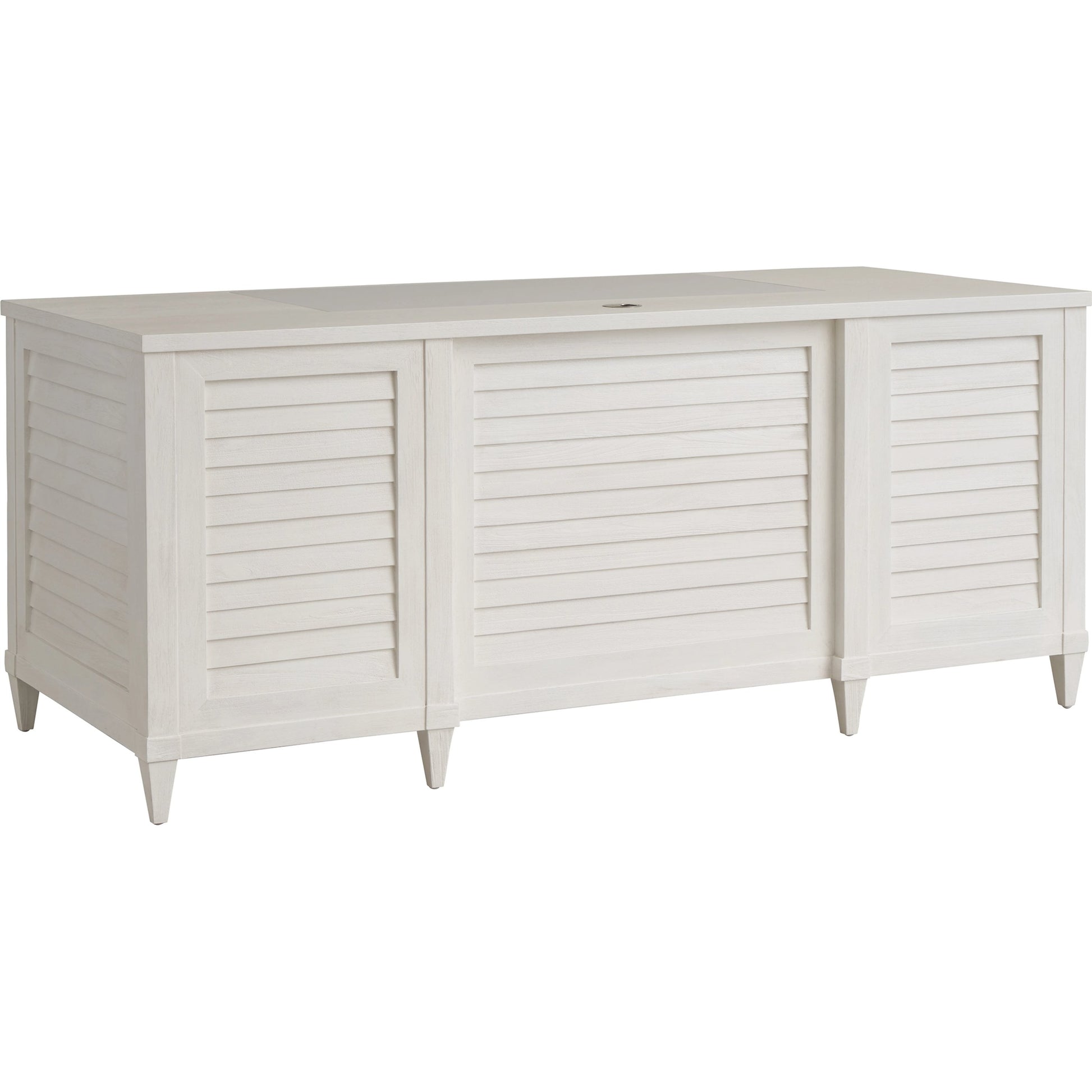 Bradenton Executive Desk by Sligh in shell white. Made from unique in a transitional style.