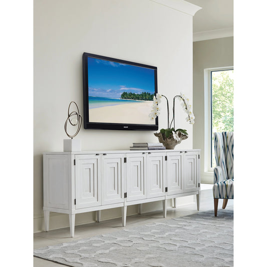 Clearwater Long Media Console by Sligh in shell white. Made from unique in a modern style.