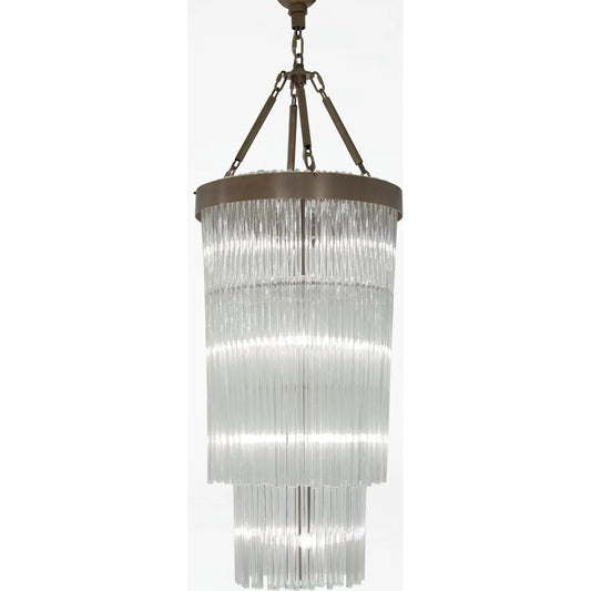 Rain Chandelier by Global Views in brass, gold. Made from unique in a eclectic & global style.