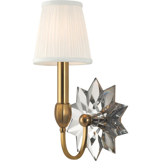 Barton Wall Sconce by Hudson Valley. Made from brass in a transitional style.