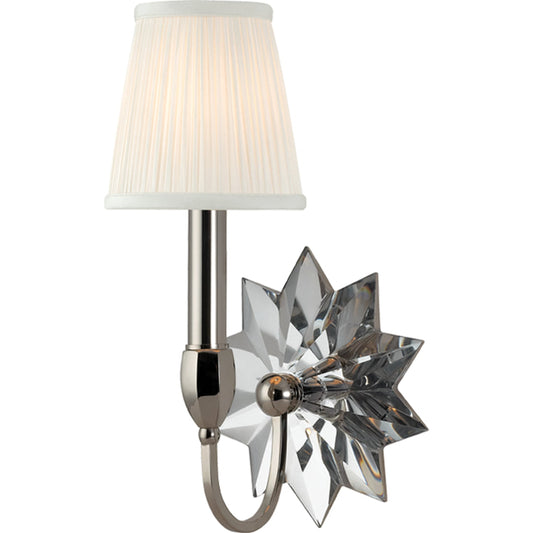 Barton Wall Sconce by Hudson Valley. Made from brass in a transitional style.