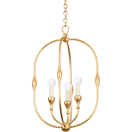 Baltic 3-Light Pendant by Hudson Valley. Made from iron in a modern style.
