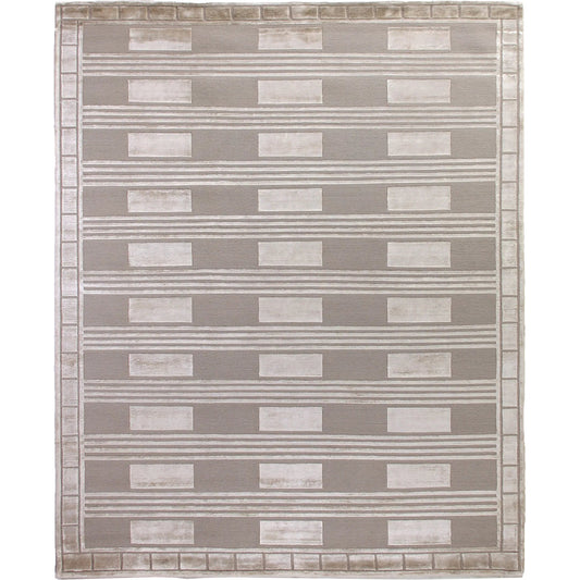 Metro Velvet 3216 Rug by Exquisite Rugs in beige. Made from wool, viscose in a unique style.