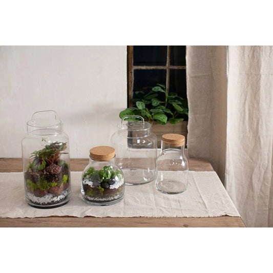 Amalia Jar by Accent Decor in clear. Made from glass in a modern style.