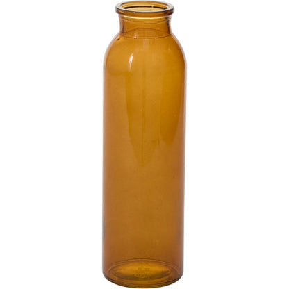 Amber Billie Bottle by Accent Decor in amber. Made from glass in a unique style.