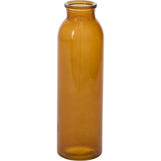 Amber Billie Bottle by Accent Decor in amber. Made from glass in a unique style.