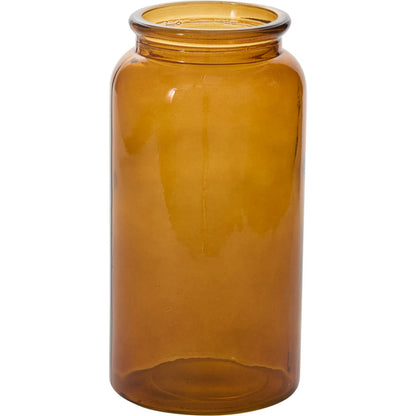 Amber Billie Bottle by Accent Decor in amber. Made from glass in a unique style.