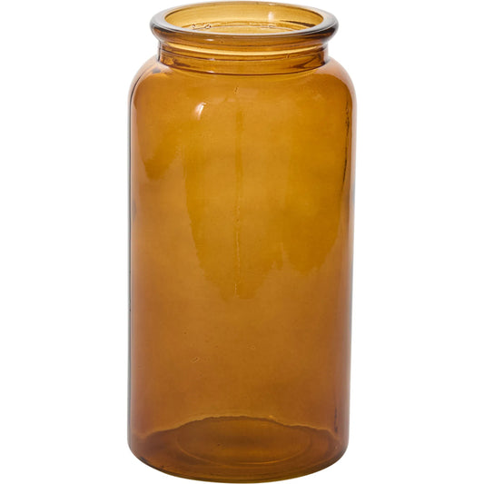 Amber Billie Bottle by Accent Decor in amber. Made from glass in a unique style.