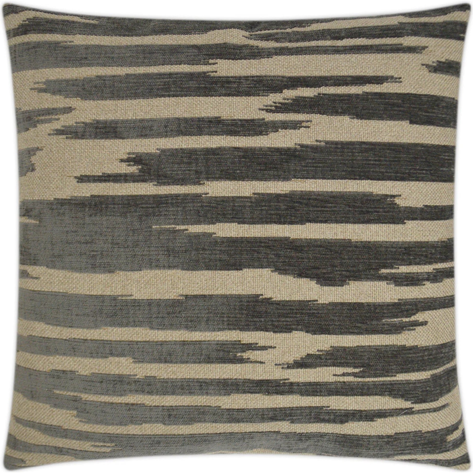 Sienna Pillow by DV Kap Home in grey. Made from 73% polyester, 18% acrylic, 9% cotton in a transitional style.