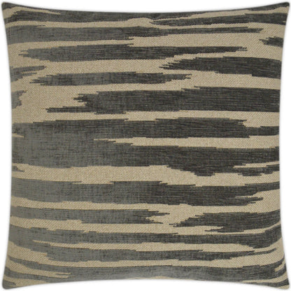 Sienna Pillow by DV Kap Home in grey. Made from 73% polyester, 18% acrylic, 9% cotton in a transitional style.