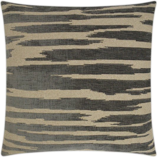 Sienna Pillow by DV Kap Home in grey. Made from 73% polyester, 18% acrylic, 9% cotton in a unique style.