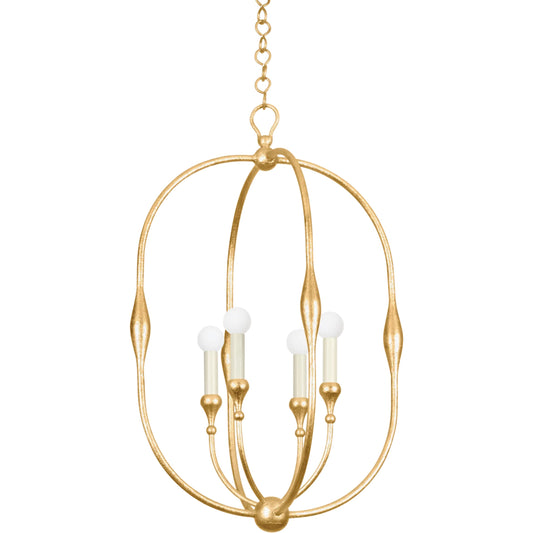 Baltic 4-Light Pendant by Hudson Valley. Made from iron in a unique style.