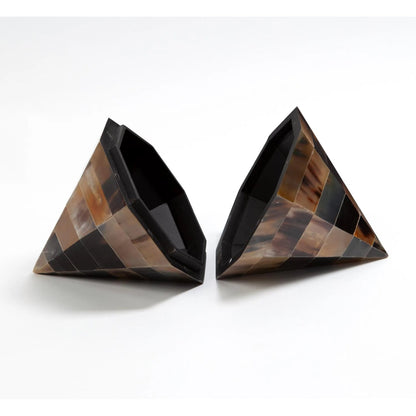 Triangle Cone Box by Global Views in brown. Made from unique in a unique style.