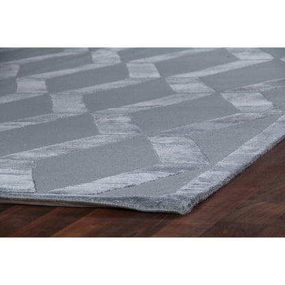 Metro Velvet Rug - Blue by Exquisite Rugs in blue. Made from wool, viscose in a unique style.