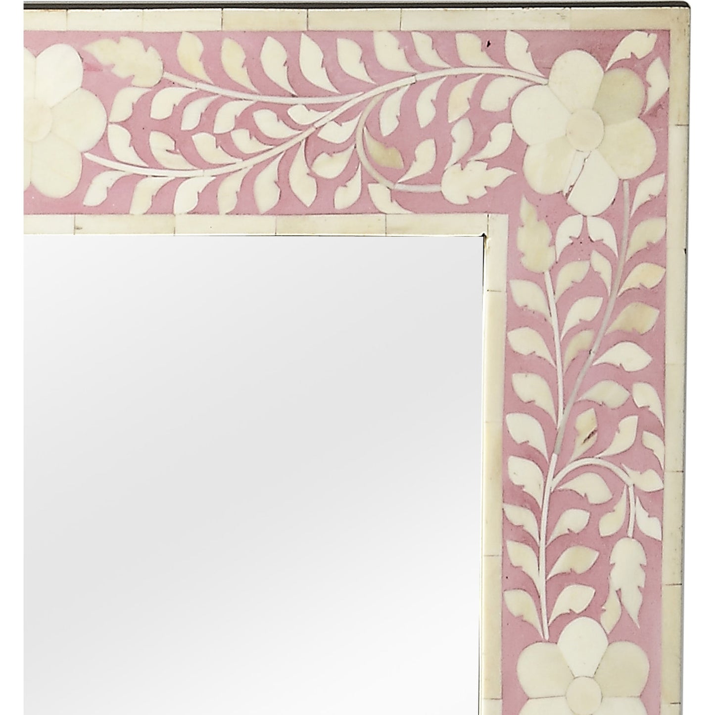 004 O-BUTLER-3221070 | Closeup | Vivienne Bone Inlay Wall Mirror by Butler Specialty Company. Made from unique in a modern style.