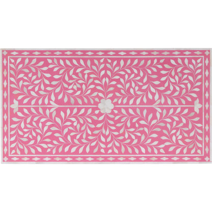 Vivienne Pink Bone Inlay Accent Chest by Butler Specialty Company in pink and heritage. Made from select wood solids, mdf, bone in a modern style.