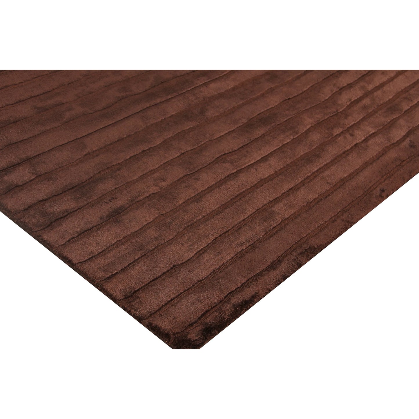 002 SI-2383842 | Additional Silo | High Low 3229 Rug by Exquisite Rugs in chocolate. Made from viscose in a unique style.