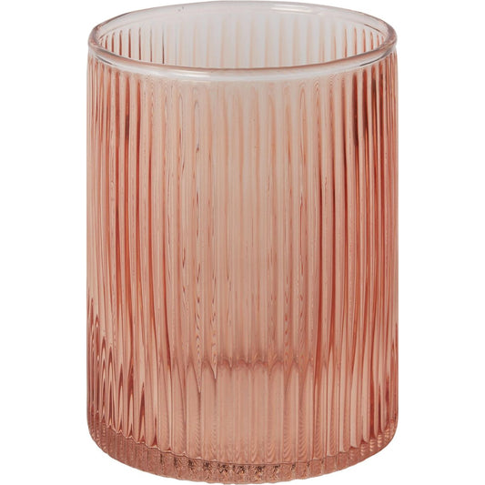 Bellini Vase by Accent Decor in coral. Made from glass in a modern style.