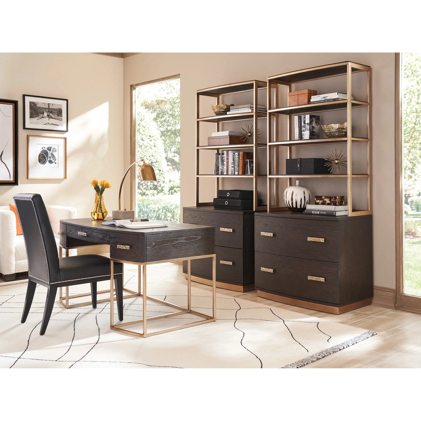008 SI-2242488 | Lifestyle | Brookings Writing Desk by Lexington in mocha. Made from unique in a unique style.