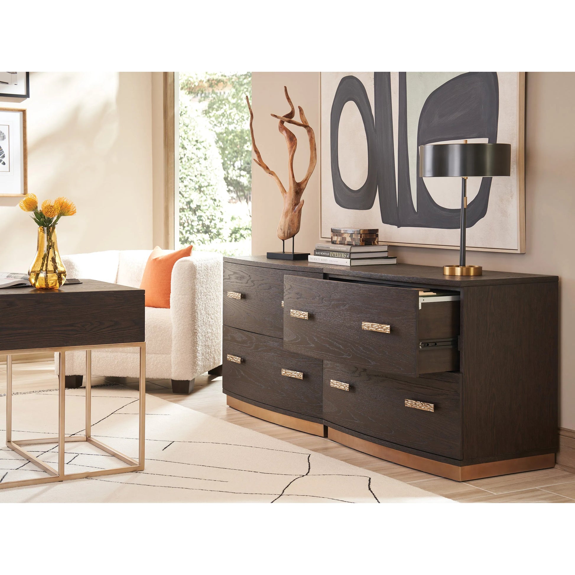 Carson File Chest by Lexington in mocha. Made from unique in a unique style.