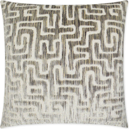 Adina Pillow by DV Kap Home in grey, sage. Made from 50% viscose, 33% polyester, 17% linen in a unique style.