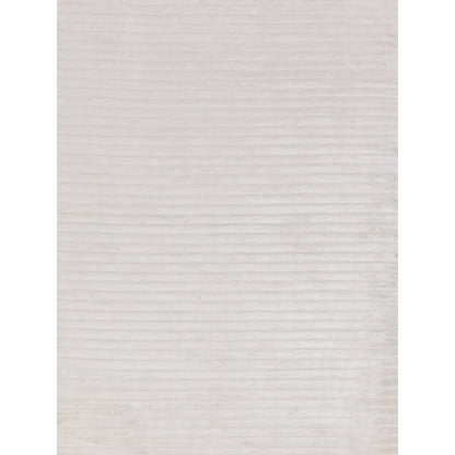 High Low Rug - White by Exquisite Rugs in white. Made from viscose in a unique style.