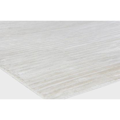 High Low Rug - White by Exquisite Rugs in white. Made from viscose in a unique style.