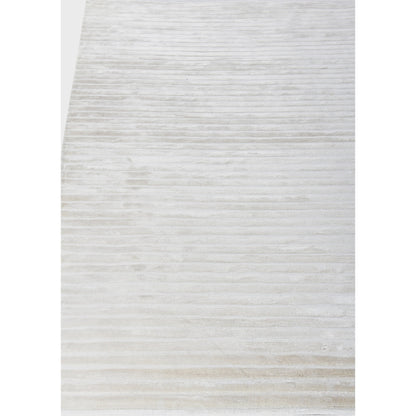 High Low Rug - White by Exquisite Rugs in white. Made from viscose in a unique style.