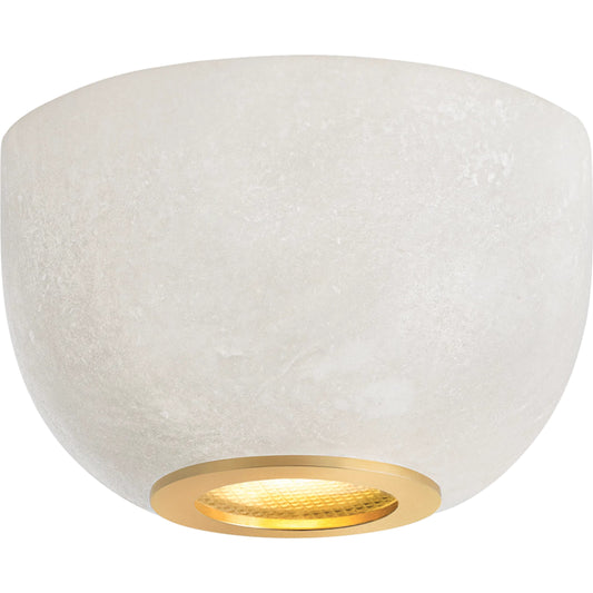 Bains Corner Flush Mount by Hudson Valley in aged brass. Made from unique in a modern style.